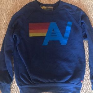 Aviator nation blue logo sweatshirt